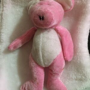 Pink and White Pig Plush Toy